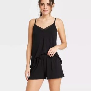 Stars above black pajama set